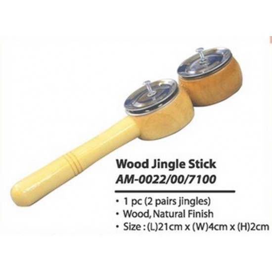 Wood Jingle Stick - AM0022 MZ Wood Jingle Stick - AM0022 MZ