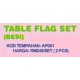 Table Flag Set Steel 2pcs - AP061 PS PZ 