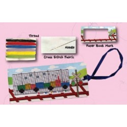 Cross Stitch Train Bookmark 80pcs - PS080 PZ 