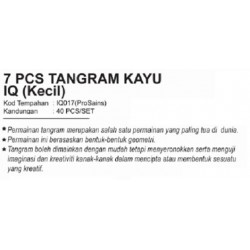 Tangram Wooden Puzzle Small 40pcs - IQ017 PZ 