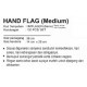 Hand Flag Medium 100pcs - HMFLAG PZ 
