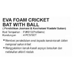 Cricket Bat With Ball - PJK013 Eva Foam (4 sets) PZ 