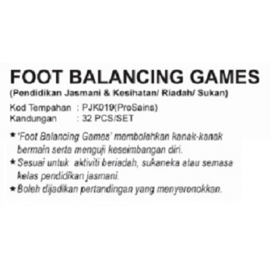 Foot Balancing Game (16pairs) -  PJK019 PZ 