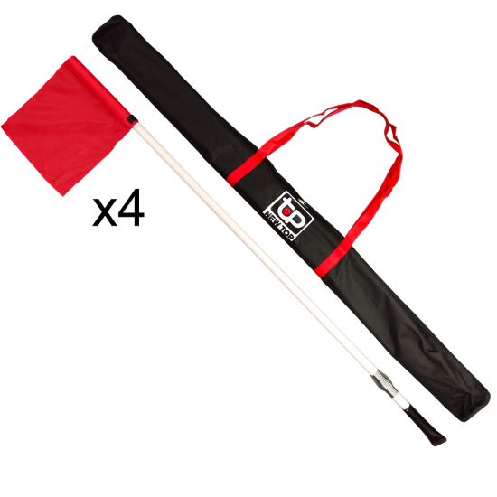 Corner Flag Set - Standard + Spring + Bag (4units) QP CQ
