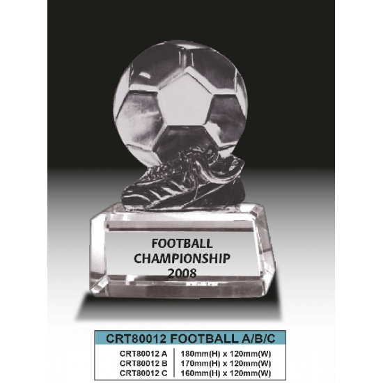 Crystal Trophy Football - CRT80012