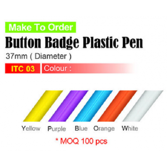 Button Badge Plastic Pen - Aristez 
