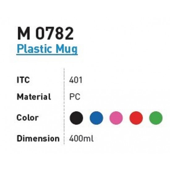 Plastic Mug - Aristez M0782