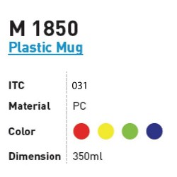 Plastic Mug - Aristez M1850
