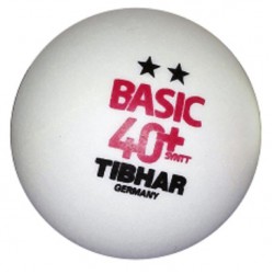 Table Tennis Ball - Tibhar 2 Star Basic (White) 6 balls WQ 