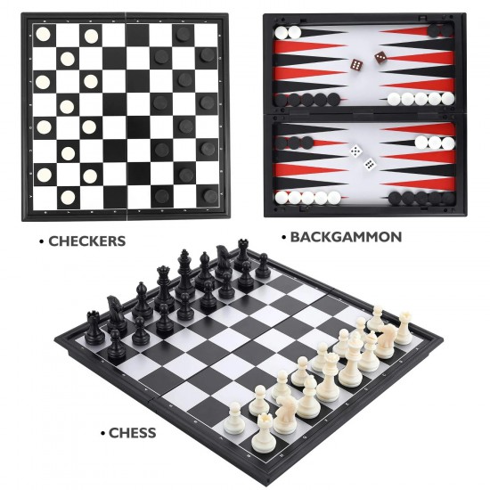 Boardgame - Chess , Checkers and Backgammon (3in1) QP