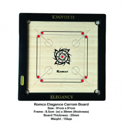 Carrom Board + Striker + Seed - Romco Elegance QE