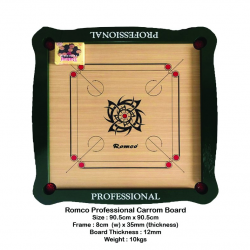 Carrom Board + Striker + Seed - Romco Professional QE