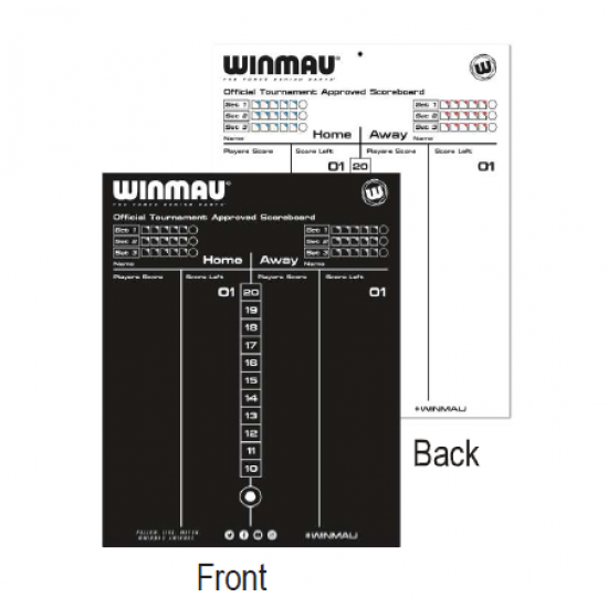 Dart Scoreboard - Winmau Dry Wipe CQ