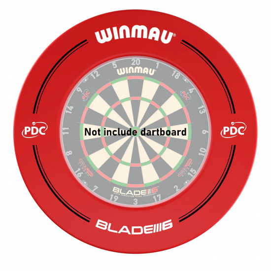 Dartboard Surround - Winmau PDC Red CQ Dartboard Surround - Winmau PDC Red CQ
