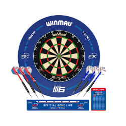 Dartboard Set - Winmau Blade 6 + PDC Blue Surround CQ