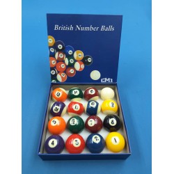 Pool Balls British - CM1 2 " ZC