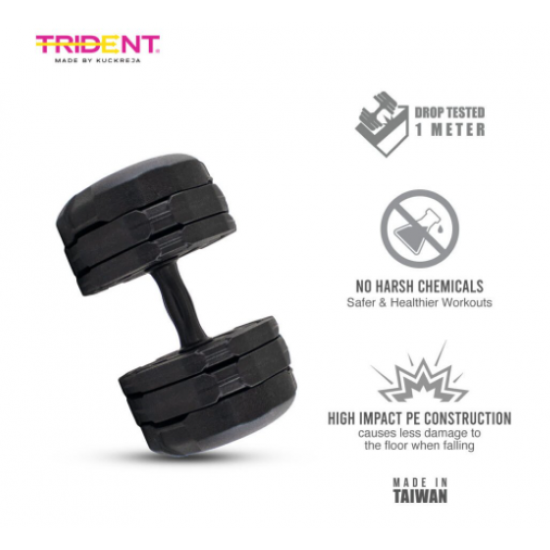 Adjustable Dumbell -Trident Master Premium  – 20kg (Pair) KQ