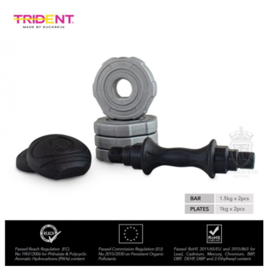 Adjustable Dumbbell -Trident Master Premium – 7.5kg (Pair) KQ Adjustable Dumbbell -Trident Master Premium – 7.5kg (Pair) KQ