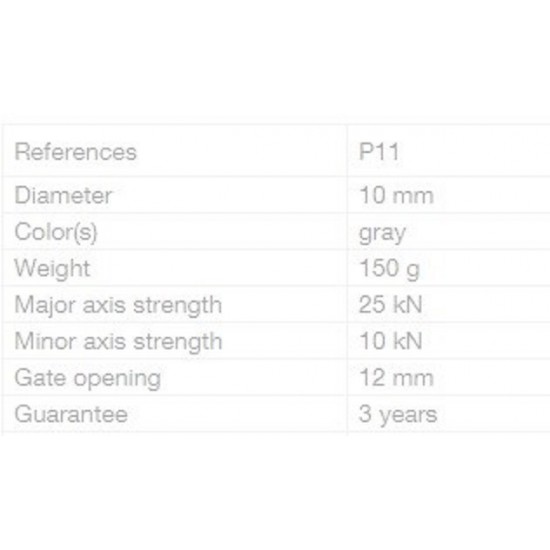 Quicklink - Petzl Delta PP11 10mm Triangle Steel Quicklink - Petzl Delta PP11 10mm Triangle Steel