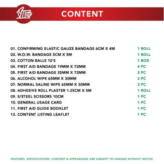 First Aid Kit - PM-01-PMN Mini (PVC Box) FZ First Aid Kit - PM-01-PMN Mini (PVC Box) FZ