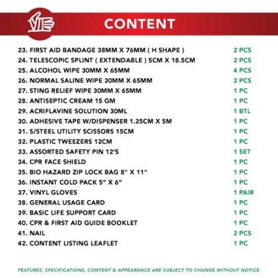 First Aid Kit Set - PM-02-ML Large (Metal Box) FZ First Aid Kit Set - PM-02-ML Large (Metal Box) FZ