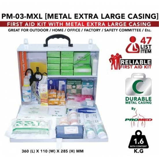 First Aid Kit - PM-03-MXL Extra Large (Metal Box) FZ First Aid Kit - PM-03-MXL Extra Large (Metal Box) FZ