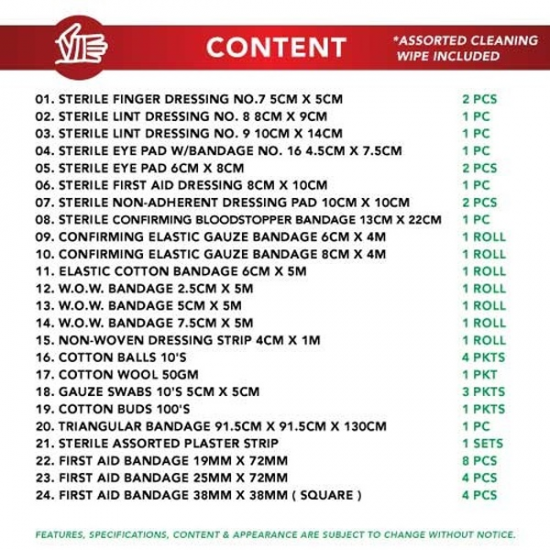 First Aid Kit - PM-03-MXL Extra Large (Metal Box) FZ First Aid Kit - PM-03-MXL Extra Large (Metal Box) FZ
