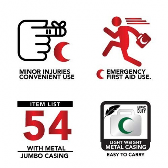 First Aid Kit Set - PM-04-MJ Jumbo (Metal Box) FZ First Aid Kit Set - PM-04-MJ Jumbo (Metal Box) FZ