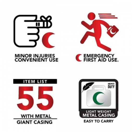 First Aid Kit Set - PM-05-MG Giant (Metal Box) FZ First Aid Kit Set - PM-05-MG Giant (Metal Box) FZ