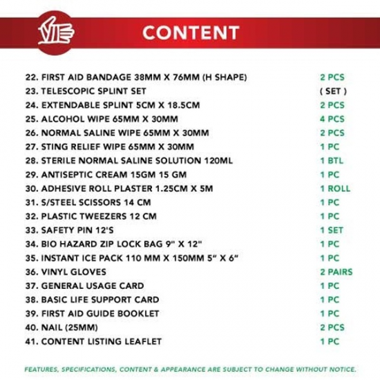 First Aid Kit - PM-05-PL Large (PVC Box) FZ First Aid Kit - PM-05-PL Large (PVC Box) FZ