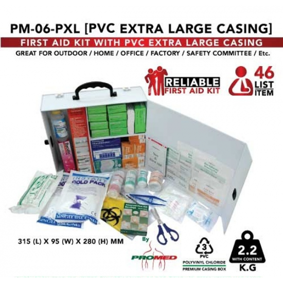 First Aid Kit - PM-06-PXL Extra Large (PVC Box) FZ First Aid Kit - PM-06-PXL Extra Large (PVC Box) FZ