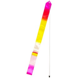 Gymrama Rhythmic Ribbon - Kenko 3 Color 6M (Pink/Orange/Yellow) CQ