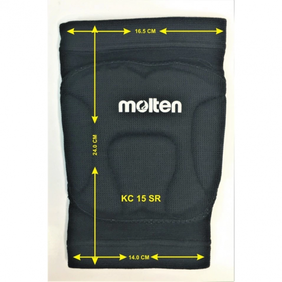 Knee Pad - Molten KC15 Black (Junior/Senior) Knee Pad - Molten KC15 Black (Junior/Senior)