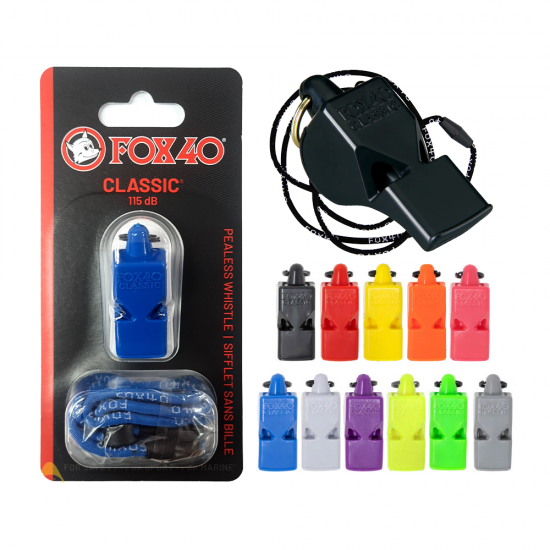 Whistle - Fox 40 Classic + Lanyard (115dB) CQ