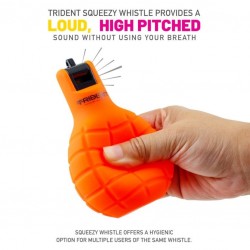Squeezy Whistle - Trident Rubber Handheld (1 piece) KQ