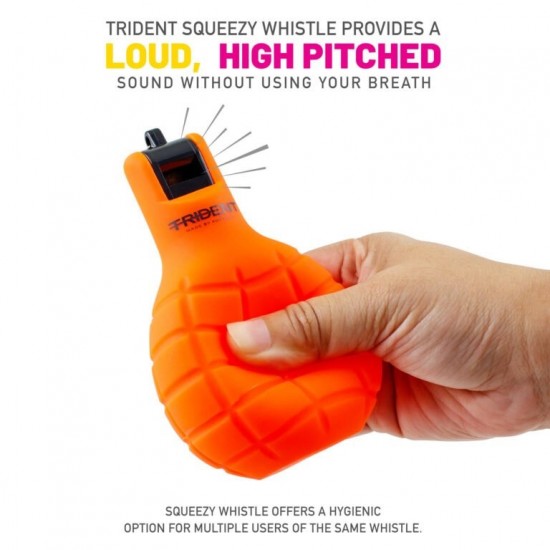 Squeezy Whistle - Trident Rubber Handheld (1 piece) KQ Squeezy Whistle - Trident Rubber Handheld (1 piece) KQ