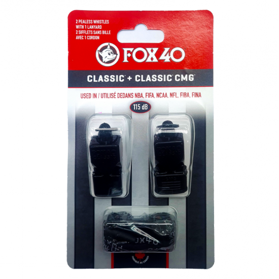 Whistle (Twin Pack) - Fox 40 Classic + Classic CMG CQ