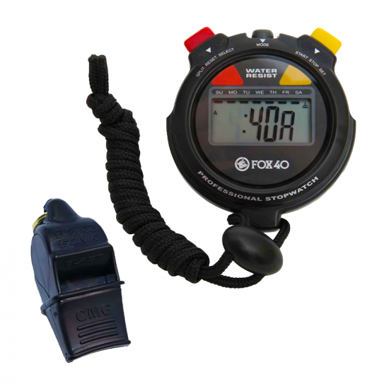 Whistle - Fox 40 Sonik Blast CMG + Stopwatch CQ