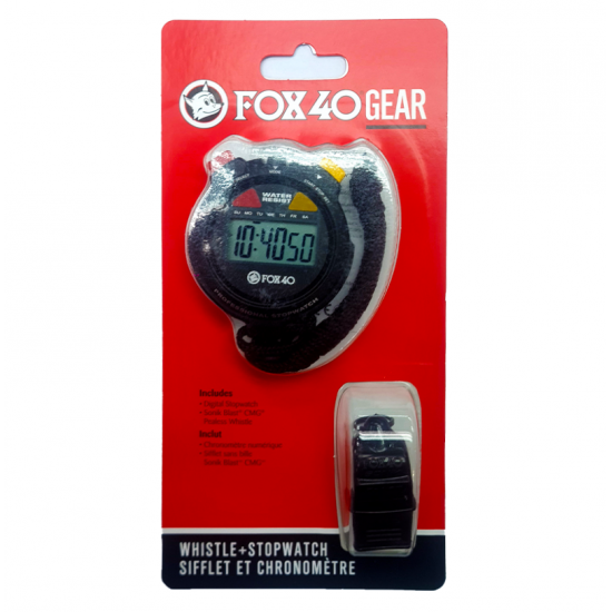 Whistle - Fox 40 Sonik Blast CMG + Stopwatch CQ