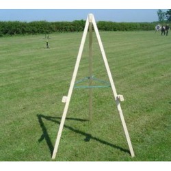 Archery Wooden Tripod Target Stand (Raw wood, Not painted)