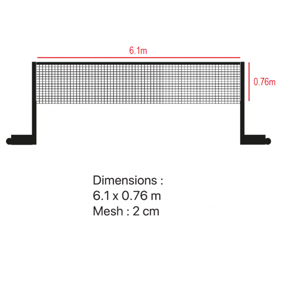 Badminton Net - GTO GTDX / GTDX Pro / GT Match / GT Tournament / GT Deluxe CQ Badminton Net - GTO GTDX / GTDX Pro / GT Match / GT Tournament / GT Deluxe CQ
