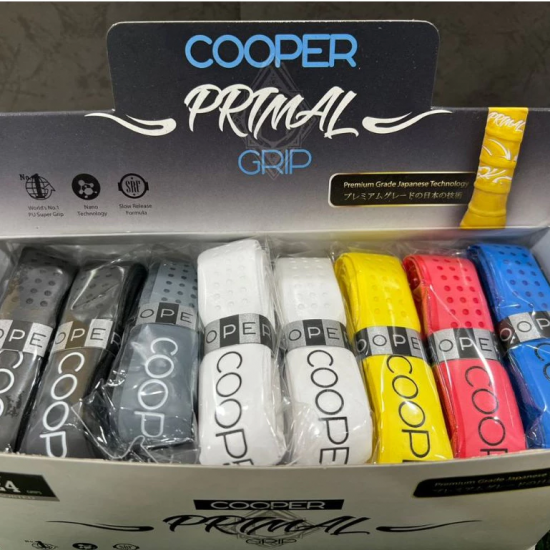 Badminton / Squash / Tennis Racket Grip - Cooper Primal (Box of 24) WQ Badminton / Squash / Tennis Racket Grip - Cooper Primal (Box of 24) WQ