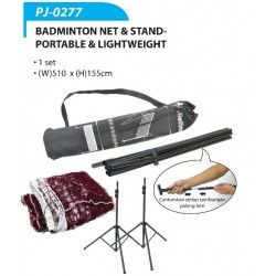 Badminton Post + Net Set - PJ0277 Portable +Lightweight MZ KZ