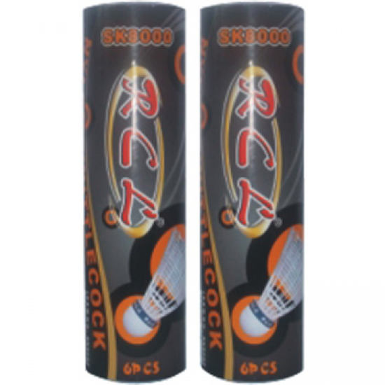 Badminton Shuttlecock Plastic - RCL SK8000 (6pcs/tube) CQ Badminton Shuttlecock Plastic - RCL SK8000 (6pcs/tube) CQ