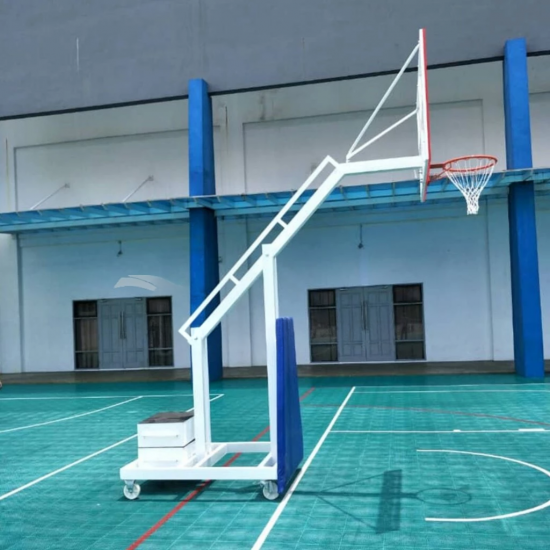 Basketball Post - TS845 Acrylic Board (1800mm x 1050mm x 15mm) + Weight + Wheel + Padding