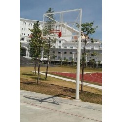 Basketball Post - TS847A (1pc) Acrylic Board 4' x 6' x 15mm Grounded Tournament