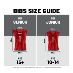 Football Bib Set - Trident Mesh Junior/Senior (Numbered 1-12) KQ