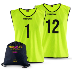 Football Bib Set - Trident Mesh Junior/Senior (Numbered 1-12) KQ