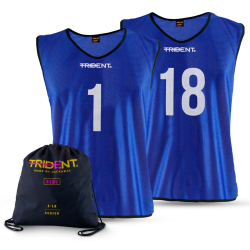Football Bib Set - Trident Mesh Junior/Senior (Numbered 1-18) KQ
