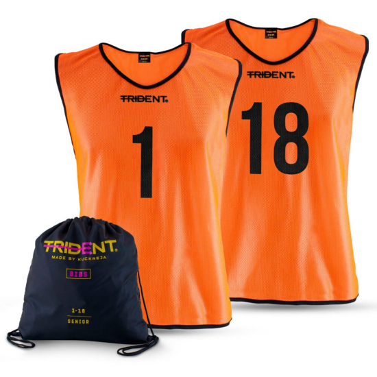 Football Bib Set - Trident Mesh Junior/Senior (Numbered 1-18) KQ Football Bib Set - Trident Mesh Junior/Senior (Numbered 1-18) KQ